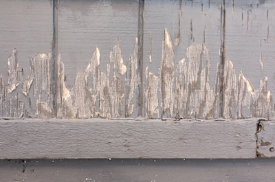 peeling paint on siding