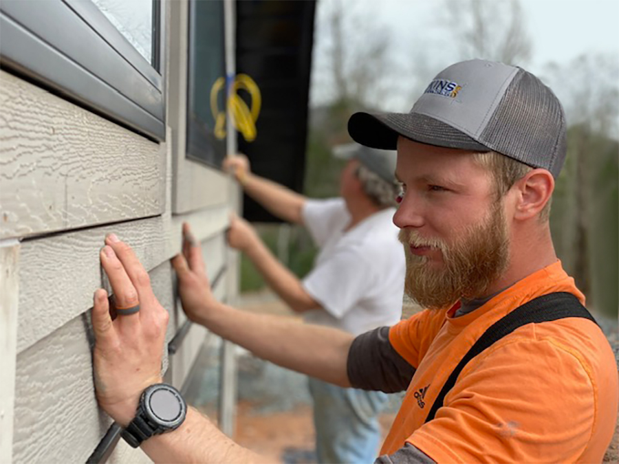 The Perkins Brothers Install LP SmartSide Trim & Siding