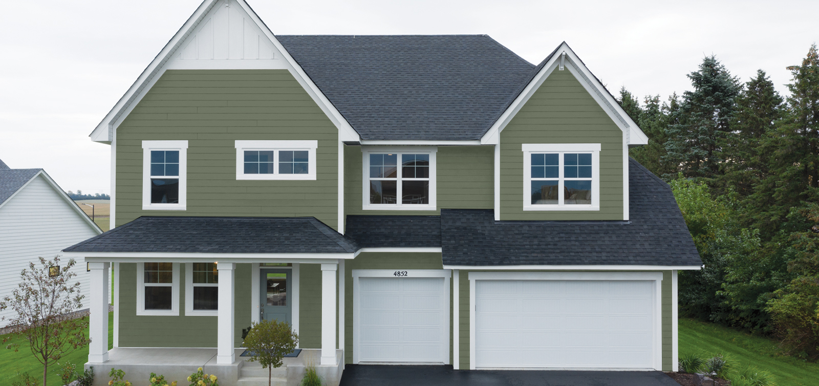 lp smartside expertfinish color house garden sage