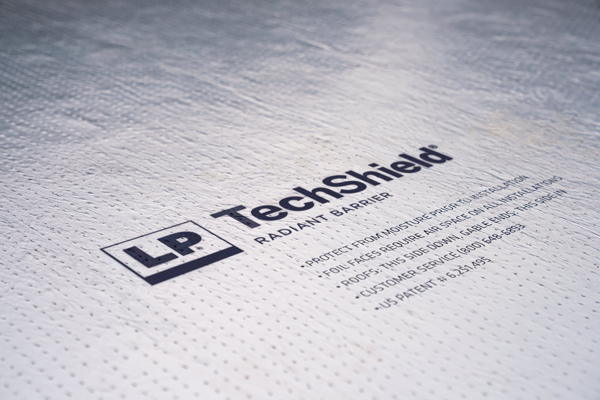 lp techshield logo on panel